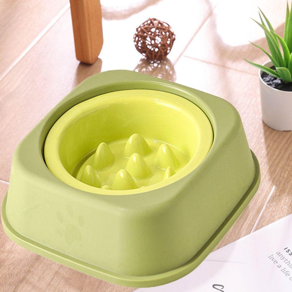Ceramic Cat Feeding Bowl Anti-Chocking Kitten Food Tray Pet Food Plate Dog Slow Feeder For Puppy