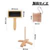PAVIKE Knitting Tool Wooden Drop Hand Spinning Wool Hand Card for Craft Wool Needle Felting Knitting Yarn Gauge Wooden Crochet Supplies for Beginners