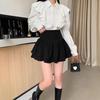 Women's High-Waisted Puffy Pleated Skirt - 2024 Spring/Summer Collection