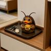 Cockroach Duck Figurine Cute Resin Duck Holding A Burger Ornament Collectible Cockroach Duck Sculpture for Home Office Desktop Car Dashboard Decor
