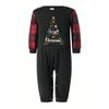 Christmas Print Cute Family Set Pajamas, Home Clothes, Family Set Long Sleeve Top Pants Set