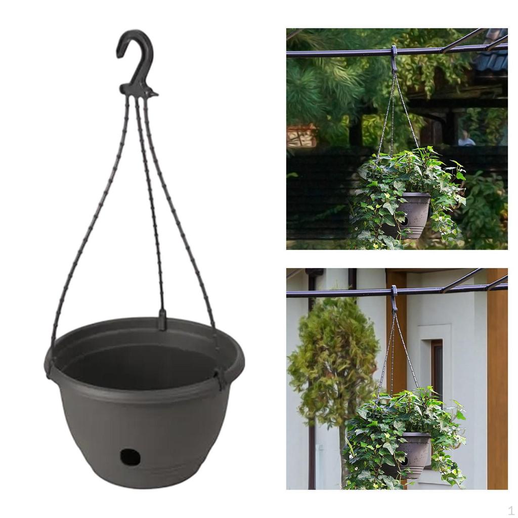 Watering Flower Planter Hanging Modern Design Chlorophytum Pot Plant Double for