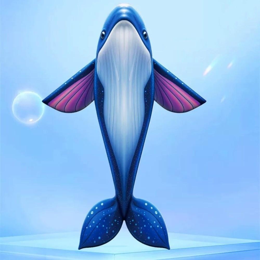 Marine Animal Giant Blue Whale Kite Good Flying Children's Kite New Flying Fish Kite Sports Fun