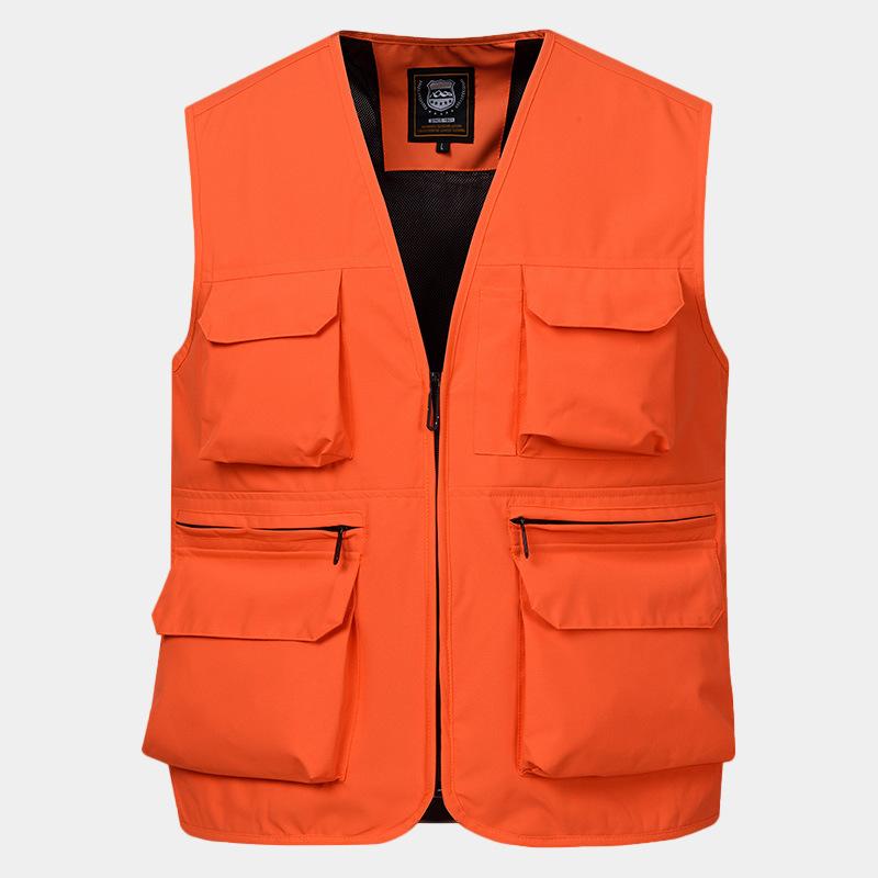 New Men's Multi-pocket Outdoor Casual Photography Fishing Vest Large Size Waistcoat