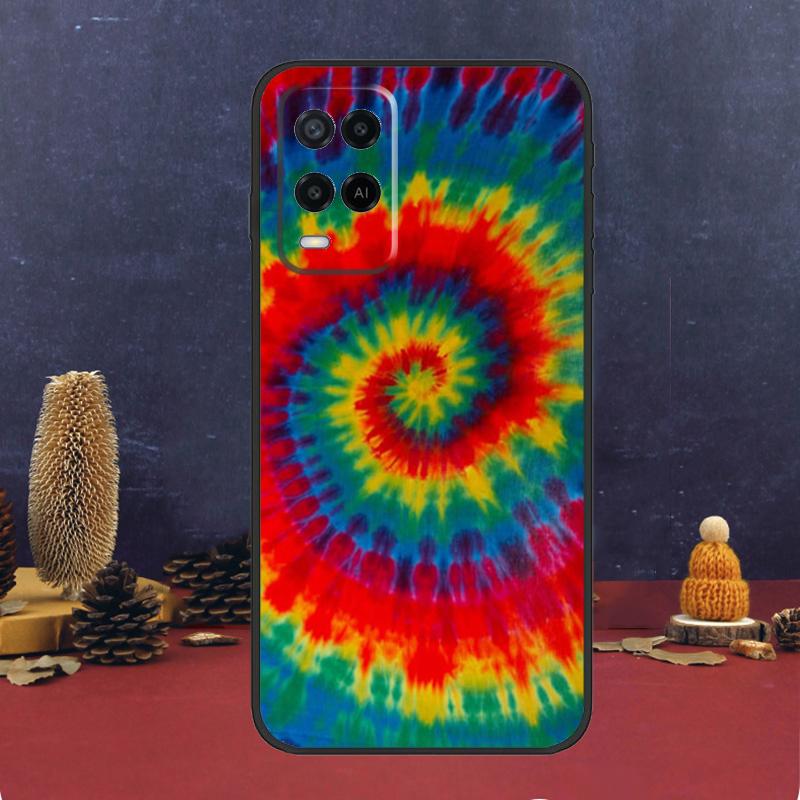 Trippy Tie Dye Hippie Art Case For Oppo A60 A80 A40 A6 A5 Pro A15 A16 A17 A57 A94 A74 A54 A76 A96 A18 A38 A58 A78 A98