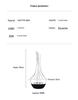 European Crystal Waterfall Wine Decanter: High-End Rapid Pour Straight-Edge Design