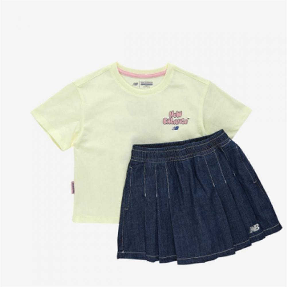 

New Balance Kids Short Sleeve Denim Skirt B1 Nk9yf2504g 31 88 1.NK9YF2504G 31/100