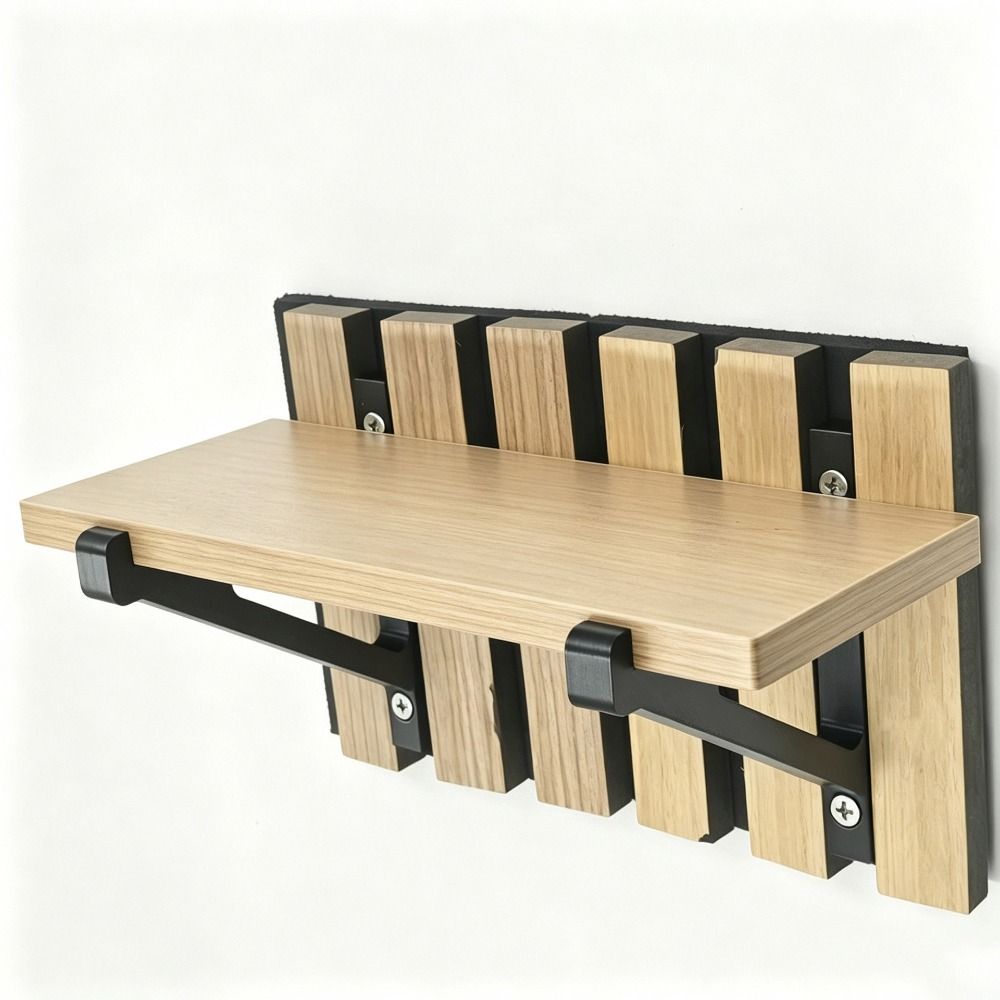 Easy Installation Acoustic Panel Shelf 3D Printed Sound Absorbing Board Bracket Home Studio