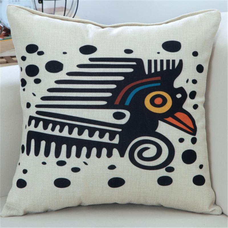 45x45cm Classic Vintage Ethnic Style Printed Cushion Cover Home Office Shop Sofa Chair Decorative Throw Pillowcase