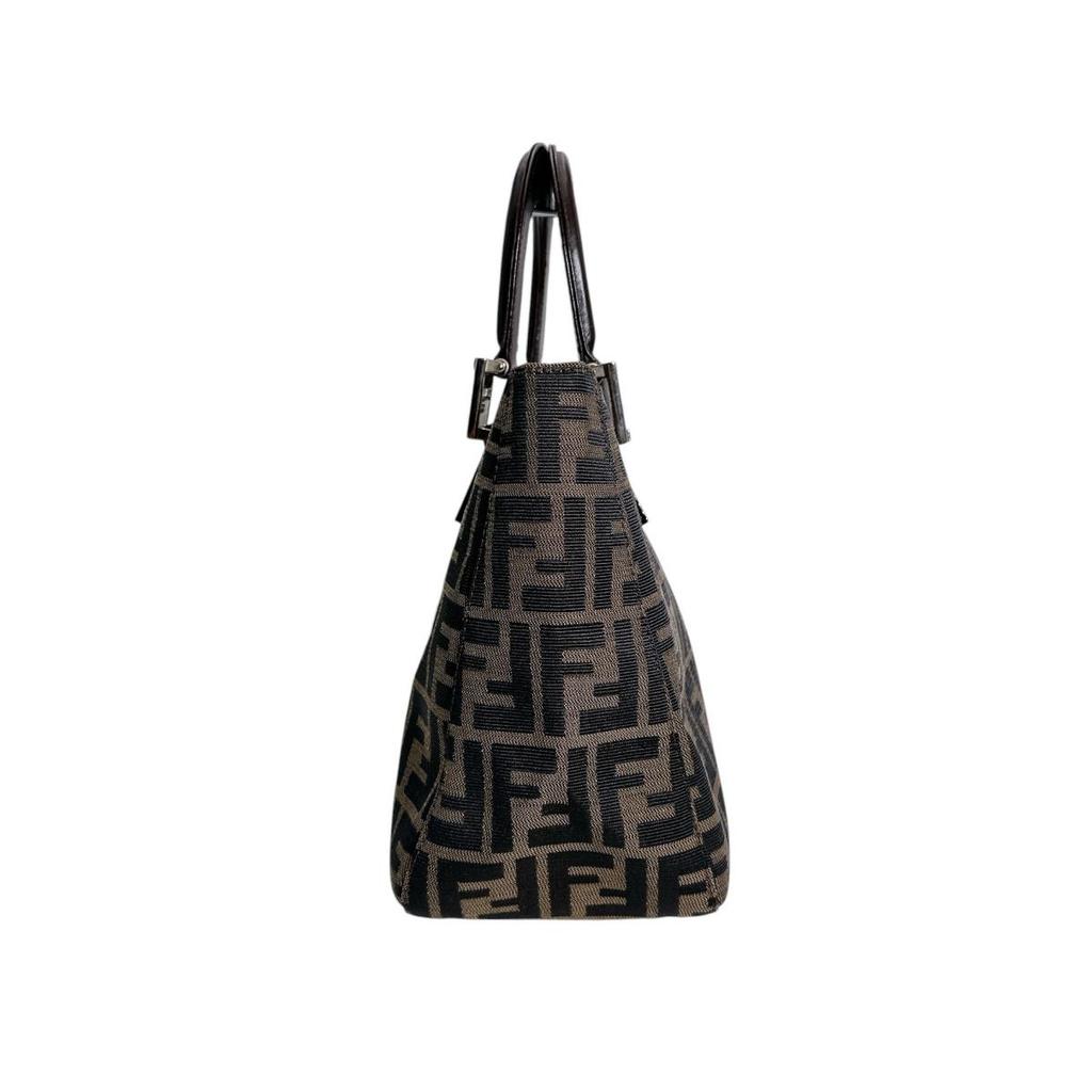 Fendi Zucca Lightweight Shoulder Bag Shoulder Bag Canvas Brown Unisex 26329 Used