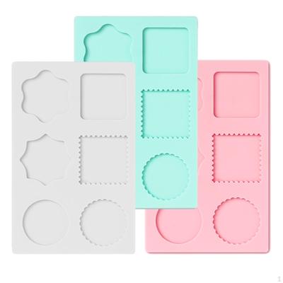 3 Pieces Wax Seal Stamp Model Shaping Silicone 6 Cavity Sealing
