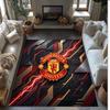 Tappeto in Flanella Stampato Manchester United Antiscivolo Morbido Poliestere Tappeto per Pavimento Tappetino Decorativo per Interni per Camera da Letto Soggiorno Divano