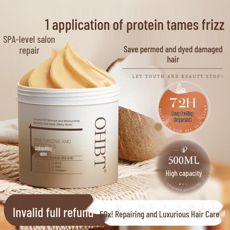 OHBT Coconut & Rose Deep Nourishing Hair Mask