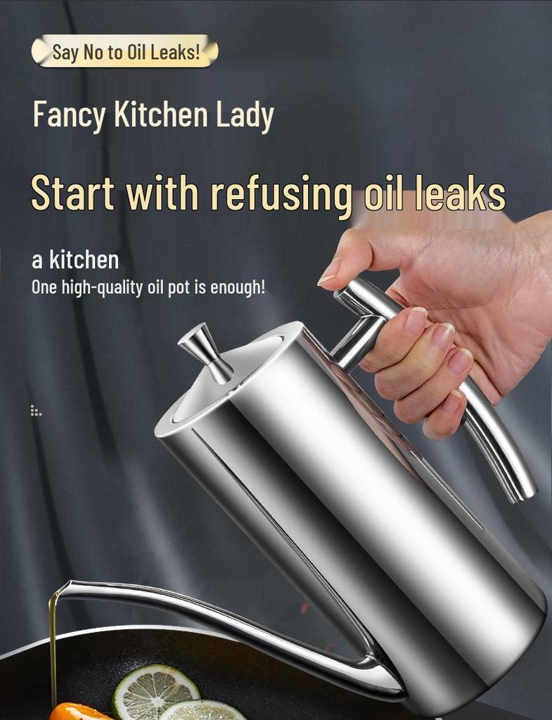 Mehrzwecköl- und Gewürzflasche aus Edelstahl 304 für die Küche