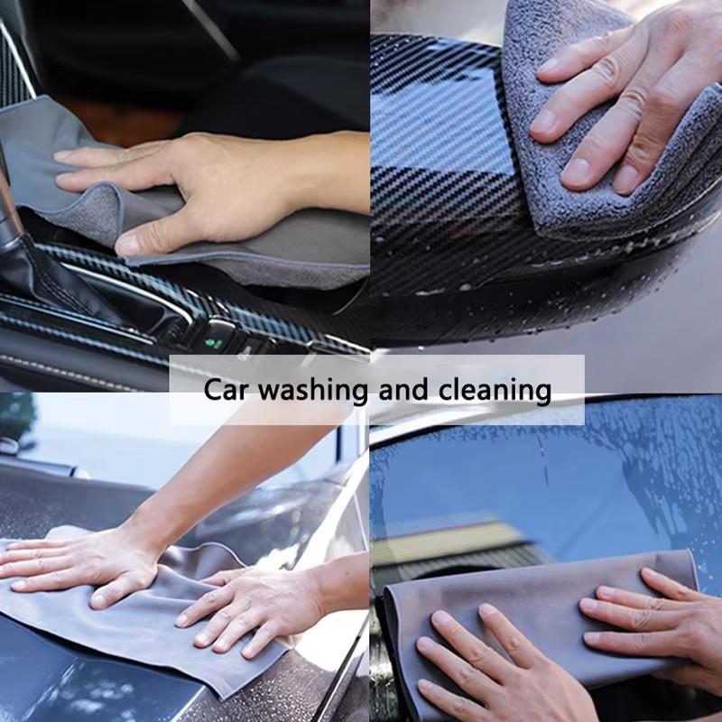 Car Microfiber Cleaning Towel Car Washing For Toyota GR Sport Gazoo Racing Corolla C-HR Yaris 86 Hilux Supra Auto Accessories