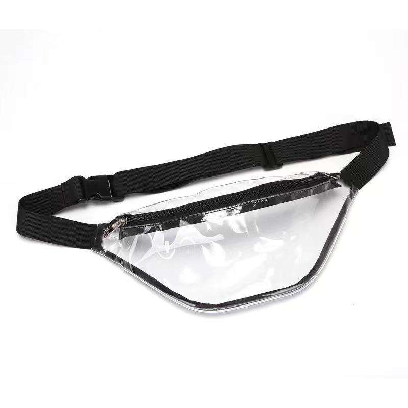 Clear PVC Waist Bag - Unisex Travel, Makeup, Sports & Mountaineering Accessory