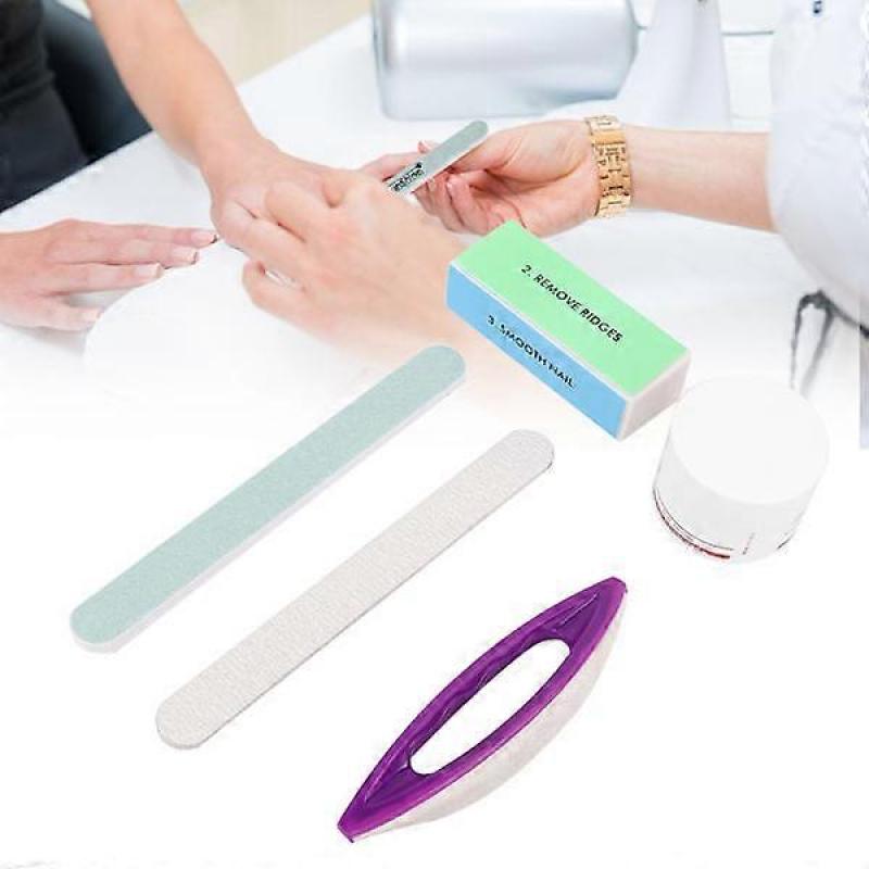Professional nail file sanding manicure pedicure polishing buffer block nail art accessories set 5pcs/set.
