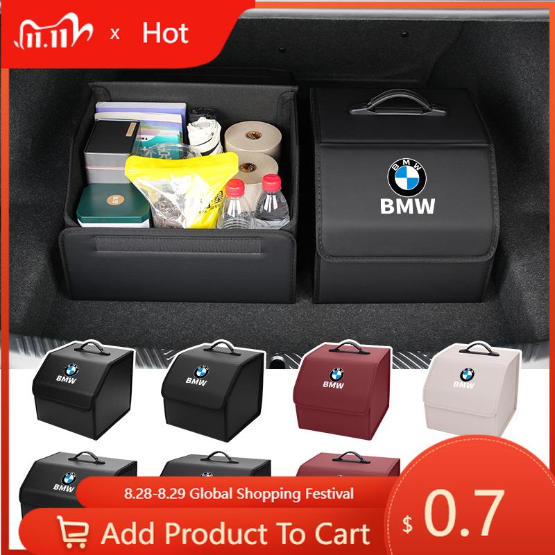 Car Sticker 2025 Hot Car Trunk Organizer Box For BMW X1 X2 X3 X4 X5 E46 E90 E70 E60 F10 F30 F15 F25 G20 G30 G60 Folding PU Auto