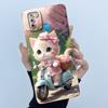 For Infinix Hot 10 Lite Smart 5 Hot 11 G37 10S 10T 10i Case Lovely Cartoon Cat Liquid Silicone Soft Shockproof Back Cover Capa