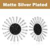 European and American old money style retro sunflower stud earrings female black crystal exaggerated design texture