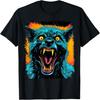 Werewolf Halloween Graphic T-Shirt - Black, Unisex-Adults & Kids, Short Sleeve, Small