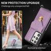 For Samsung Galaxy S25 Ultra Case Card Holder Kickstand PU Leather + TPU Phone Cover with Shoulder Strap