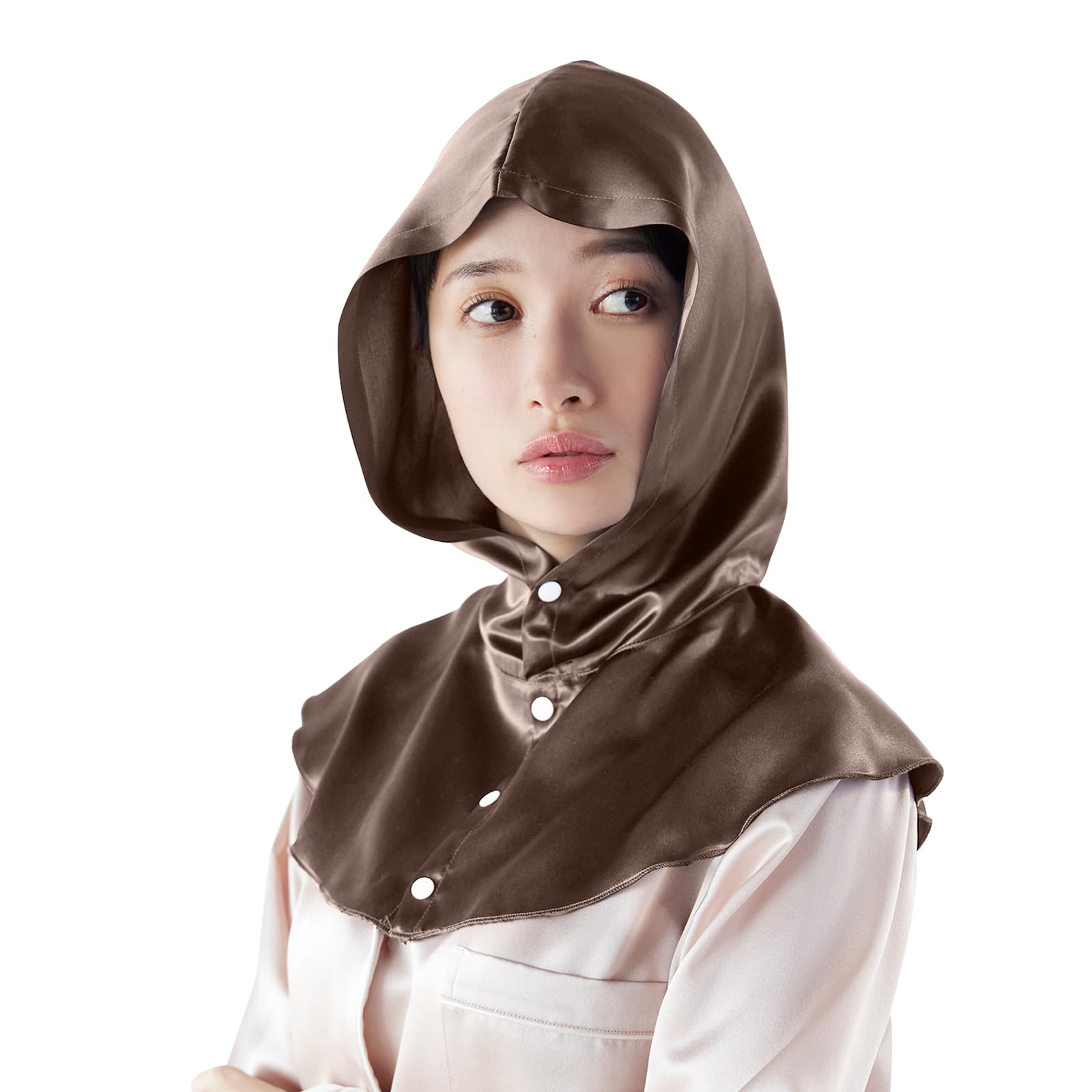 

Silk Night Hat Night Stays on Until Leaves No Easy to Put Hair Prevents Split Reduces Friction [Utukky] Cap, Design, 100% Silk, Hoodie, Morning,