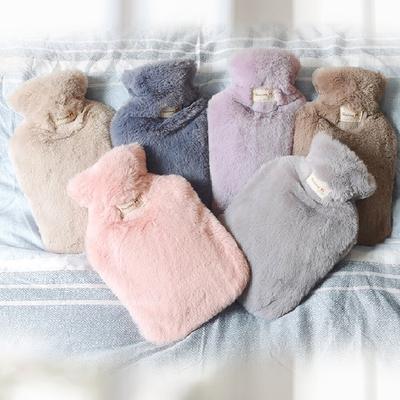 Hot Water Bottle For Baby With Soft Cover 1/2L Leak-Proof Bed Bottle For Back Neck