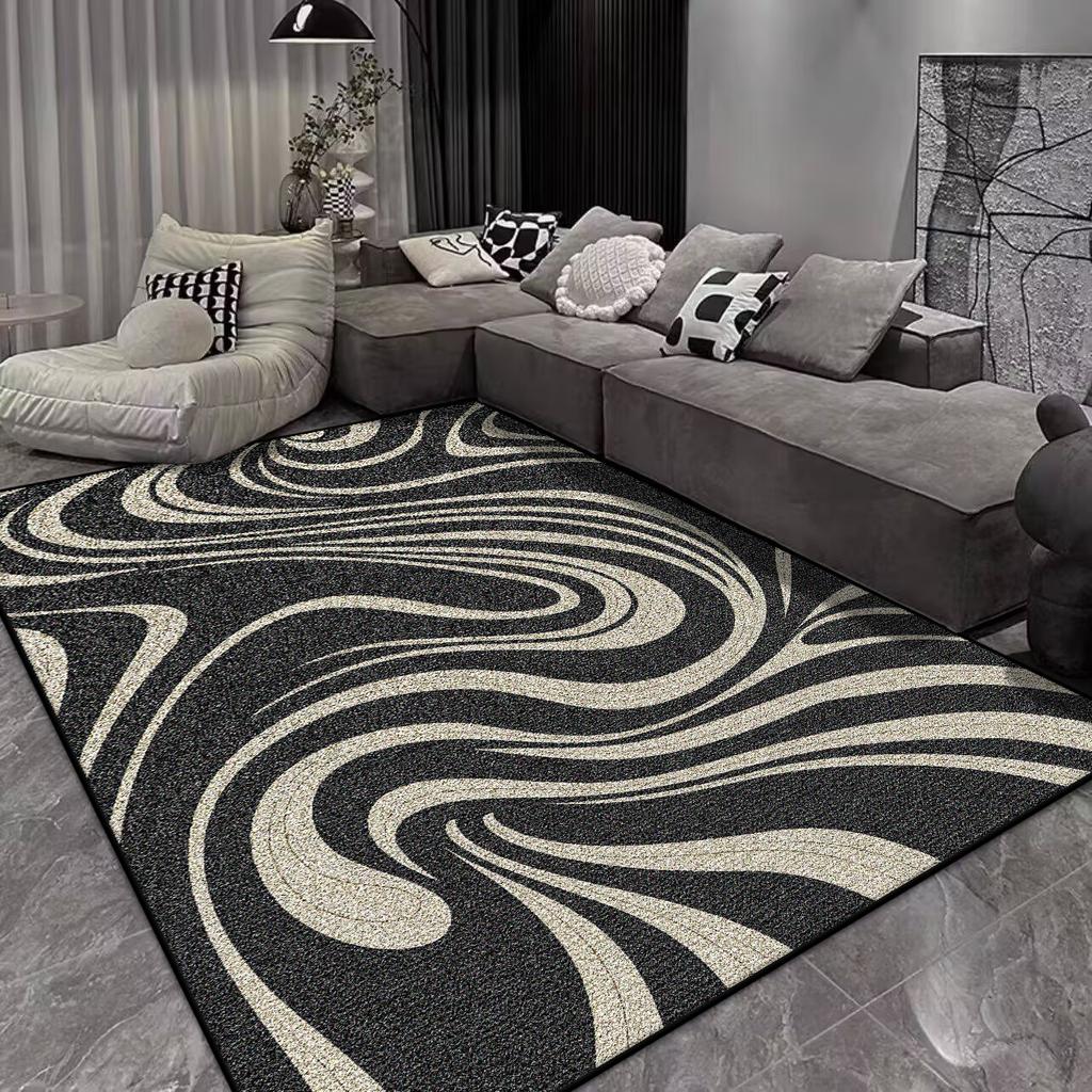 Modern Abstract Style Carpet Living Room Large Size Non-slip Sofa Table Mat Office Lounge Decoration Rug Easy Clean Customizable