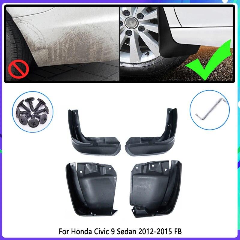 Car Mud Flaps for Honda Civic 9 FB 2012 2013 2014 2015 Mudguard Splash Guard Fender Mudflaps Auto Accessories