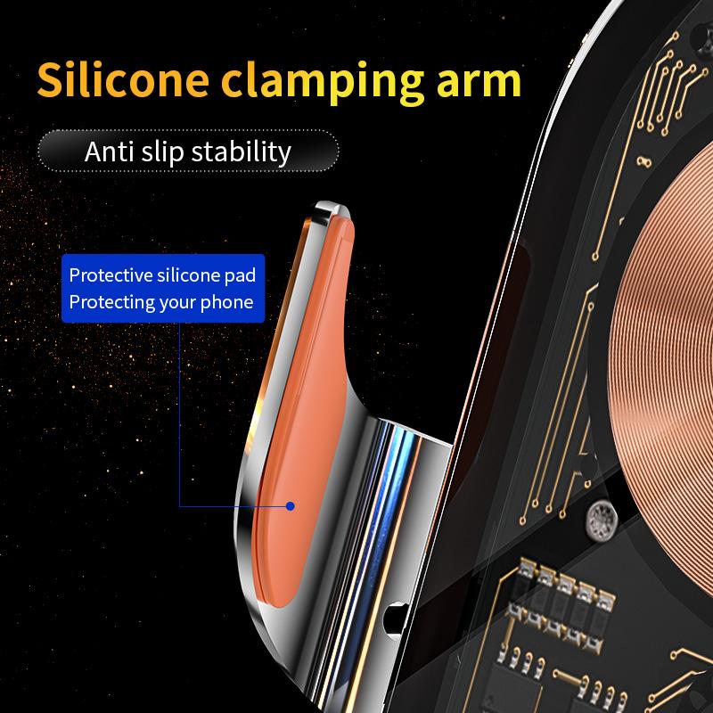 2024 M11 Magic Clip Transparent Line Design Bezdrátové nabíjení do auta Držák mobilního telefonu Otevírání a zavírání Navigační stojan Autodoplňky