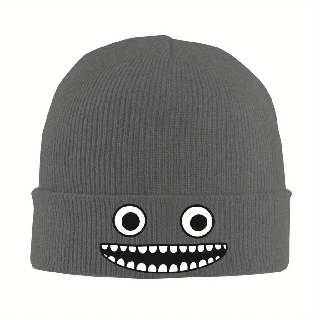 New Garten Of Banban Face Knitted Hat For Women Unisex Skullies Beanies Winter Hat Cartoon Warm Cap