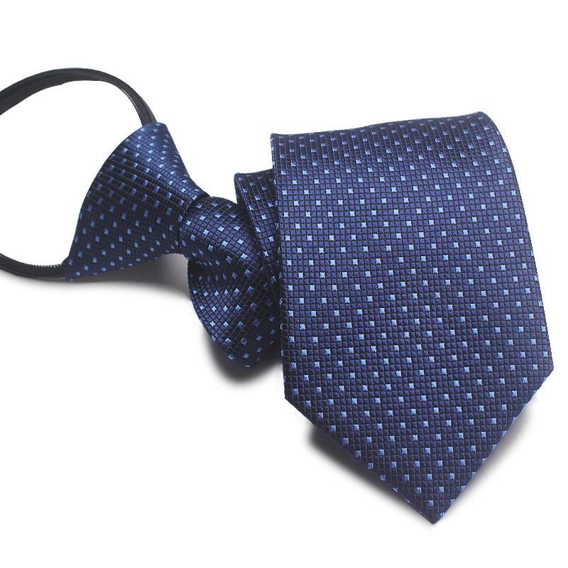 Mens Business Polyester Tie With Arrow Design And Zipper Closure For Office