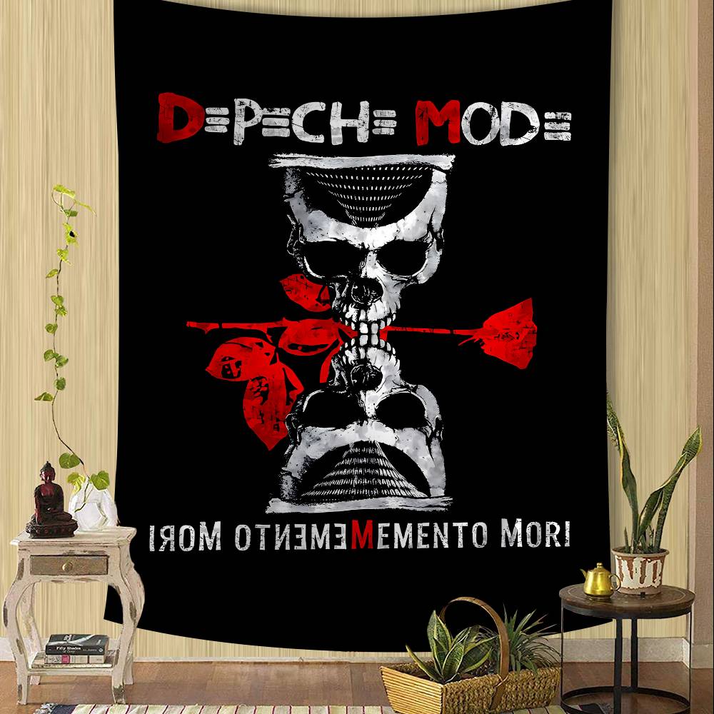 Band Rock D-Depeche M-Mode Şarkıcı Renkli Duvar Halısı Bohem Duvar Halıları Mandala Duvar Sanatı Dekor