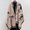 Elegant Ladies' Pashmina Jacquard Scarf Winter Thick Warmth Two-Sided The Horse Shawl Coldproof Windproof Blanket Scarf