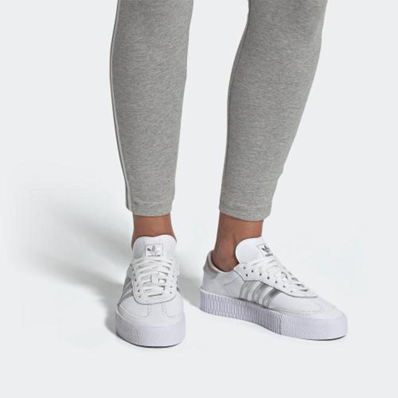 Adidas Women's Sambarose 'Cloud White Silver' Women's Sneakers EE9017