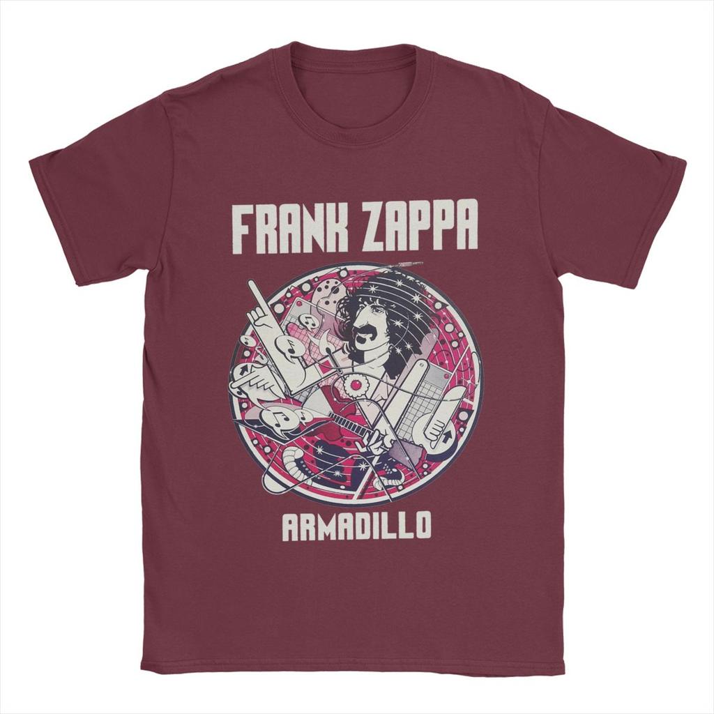 Frank Zappa T Shirts Men's Cotton Funny T-Shirt Crewneck Tees Short Sleeve Clothes Birthday Present