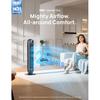 Ventilatore a Torre Silenzioso, Ventilatore Elettrico di Raffreddamento con Velocità 25ft/s con Telecomando