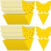 Butterfly and Sunflower Flower-Shaped Yellow Double-Sided Sticky Insect Trap Board