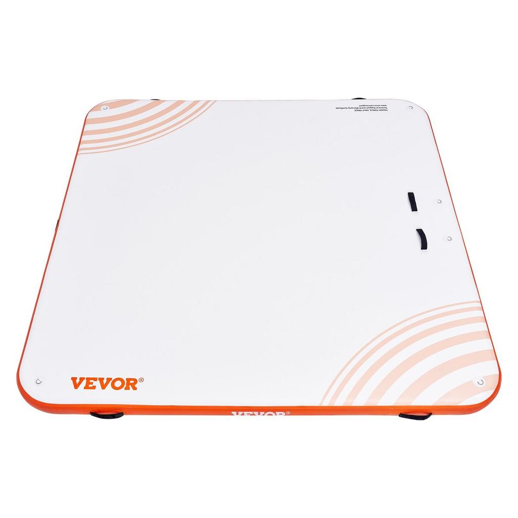 Inflatable Floating Dock 10x10FT Inflatable Dock Platform Mat with Ladder