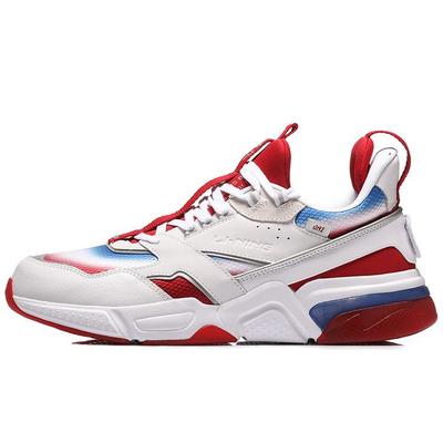Li Ning 001 Running Shoes Unisex Low Top White/Red AGLN227-1
