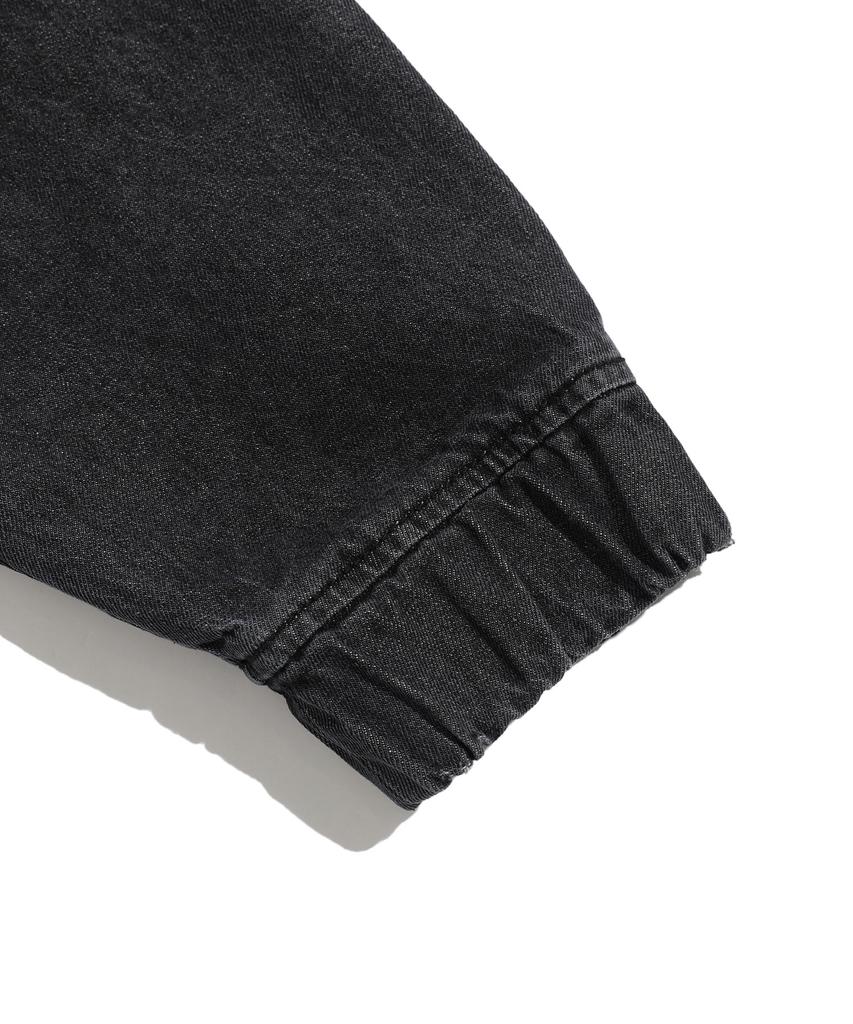 Niceghostclub Stud Denim Hoodie Jacket_Black(Ng2Esud110A)