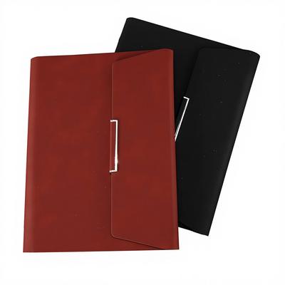 A5 Imitation Leather Loose-leaf Binder Business Stationery Triple Folding Notebook Creative Retro Hand Book Meeting Record Diary