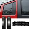 Car Rear Window Glass Panel Decoration Cover Trim for Jeep Wrangler JK JL 2007-    4-Doors Accessories Black