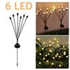 6-10LED Solar Fairy Light Outdoor Lawn Courtyard Garden Decor Firefly Lights Christmas Decoration Solar Powered Lawn Street Lamp