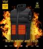 Smart Heated Vest: 9-Zone, USB-Charge, Unisex Winter Jacket with Dual-Switch Temperature Control