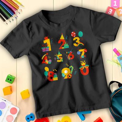 T-shirt Journée des Chiffres Journée des Maths pour Garçons et Filles avec Design de Chiffres Amusant #ND