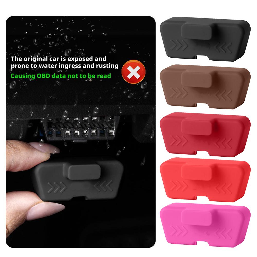 1Pcs OBD Cover Lock Waterproof Vehicles Lid Protector Clogging Caps Silicone Car Protective Accessories Waterproof Y8X7