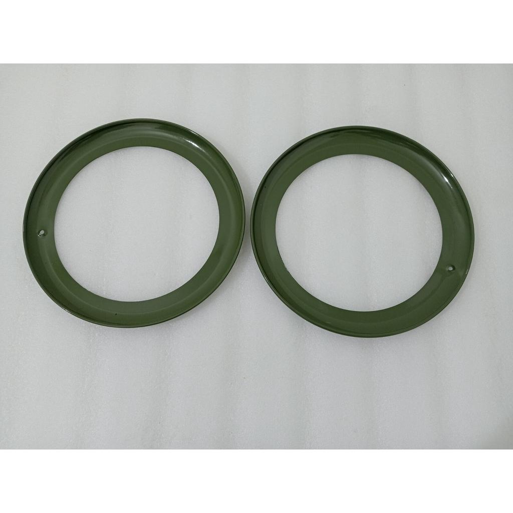 Headlight Outer Bezel Set Military Green Willys 46-53 CJ-2A CJ-3A JEEPS |Fit For