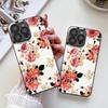 Applicable iPhone17ProMax Spring Flowers Metallic Lacquer Glass Mobile Phone Protective Case 17 All Inclusive 15 Fine Holes 16